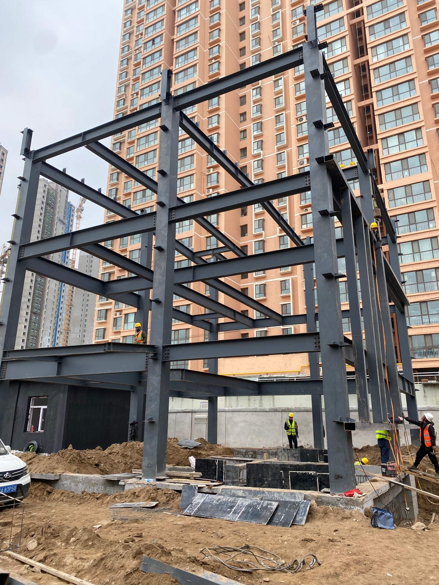 特種設備從業人員能力提升基地項目2#樓安裝進度